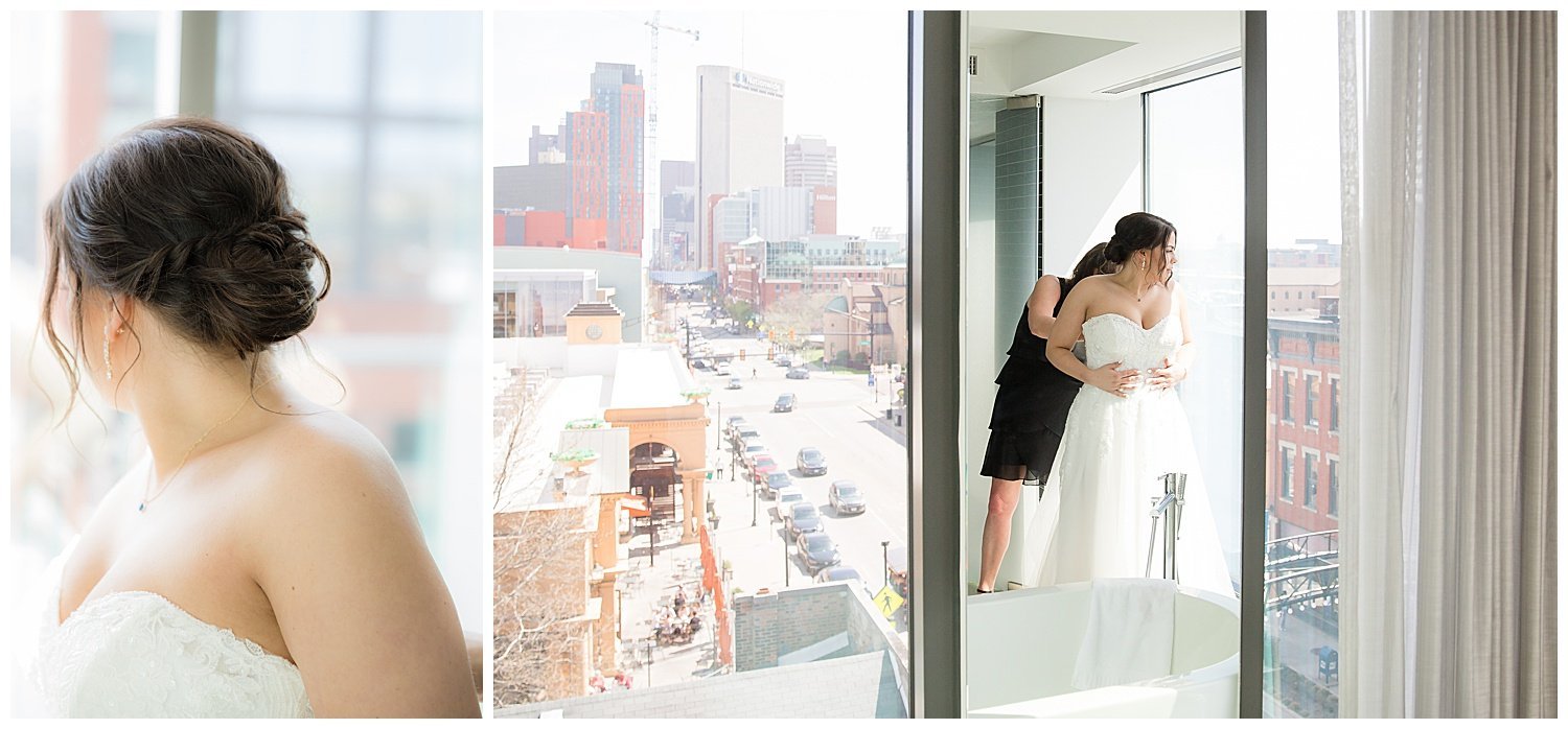 wedding getting ready suite at the meridian columbus hotel