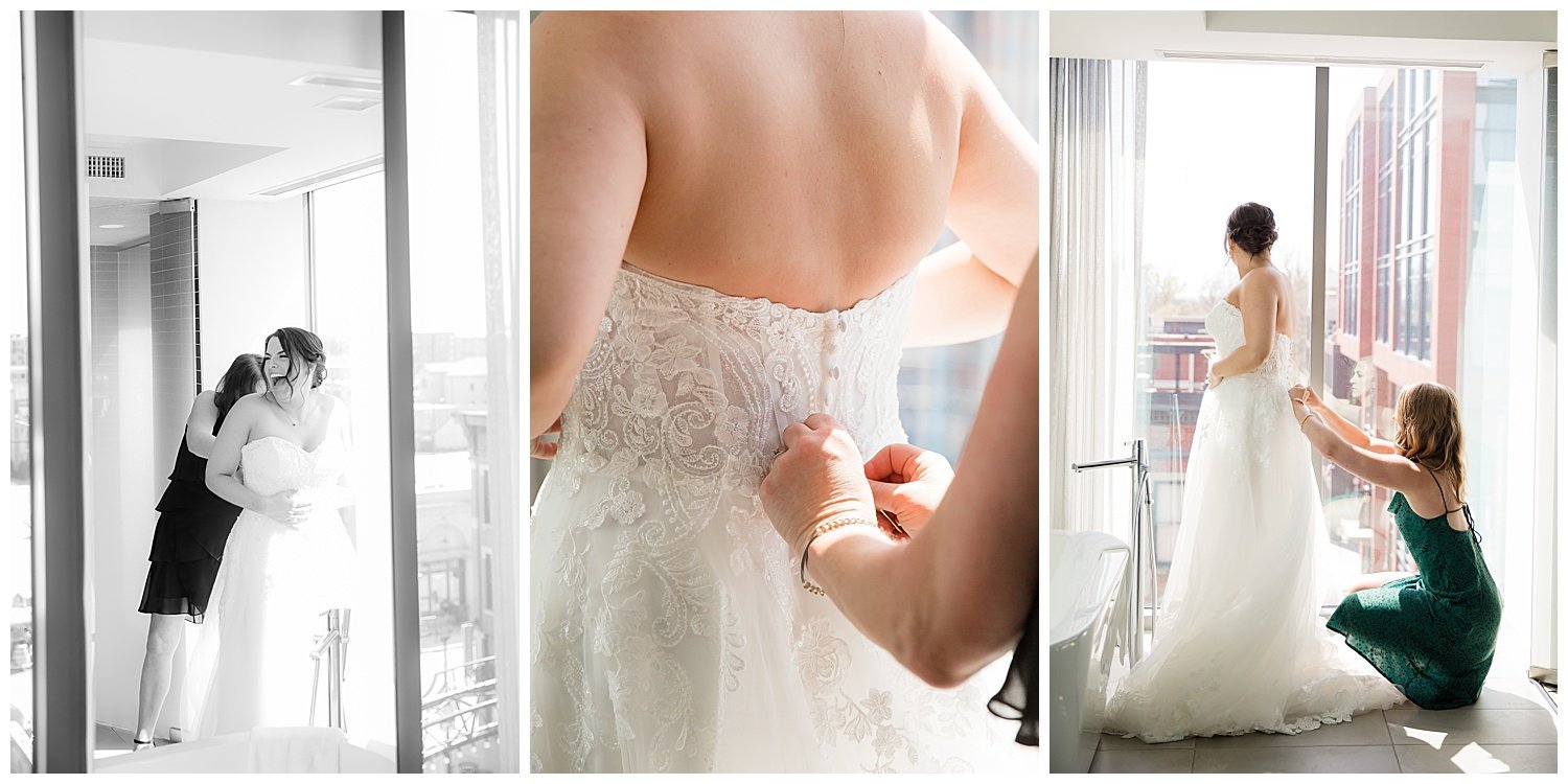 bridal prep at the joseph in the short north columbus ohio