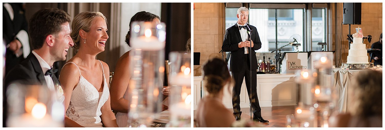 university club of chicago wedding reception photo