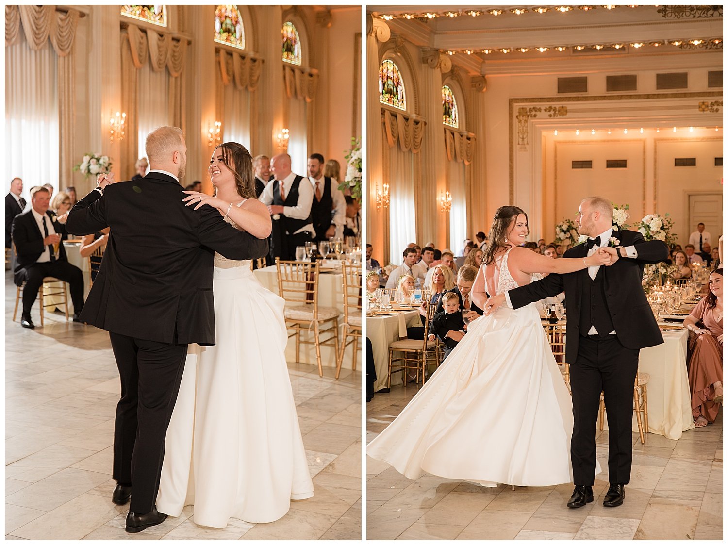 the westin columbus grand ballroom wedding reception 