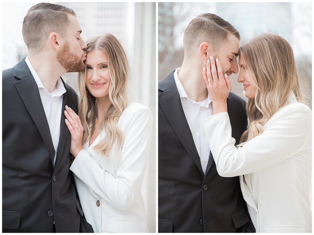 Capital Square Ohio Engagement Photographer