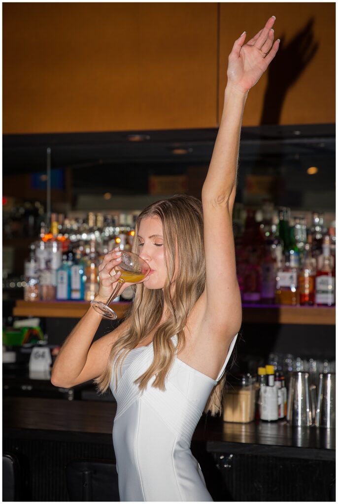 Engagement Photo at COBRA on high street in columbus ohio