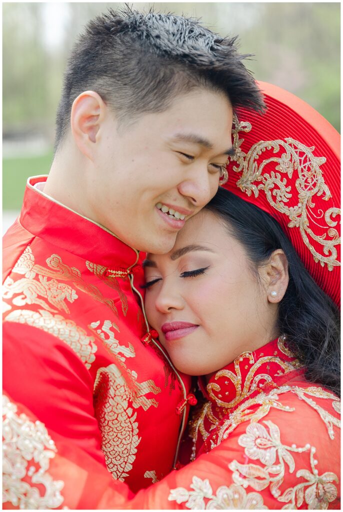 asian cultural wedding photo in columbus ohio