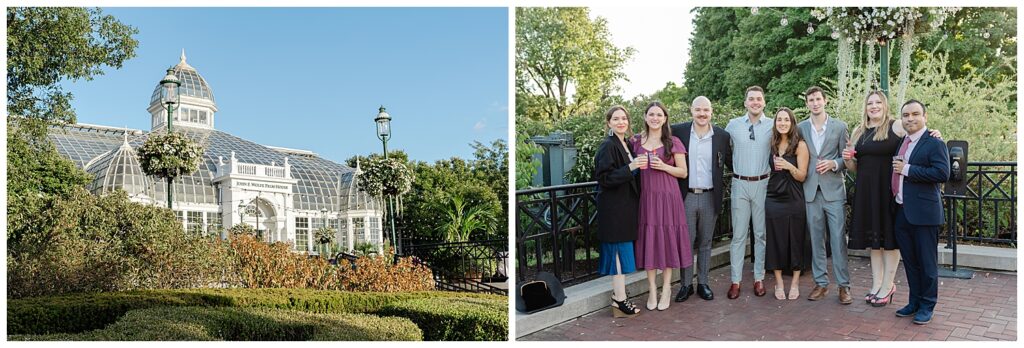 palm house indoor wedding ceremony franklin park conservatory