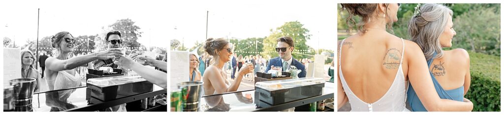 palm house outdoor wedding at franklin park conservatory