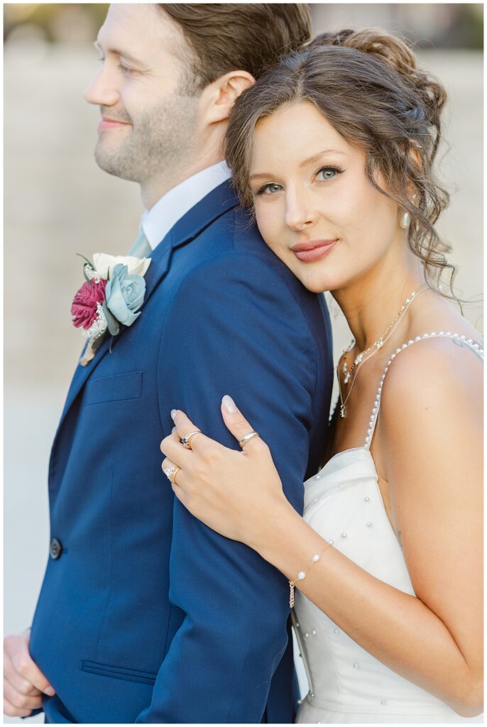 palm house outdoor wedding at franklin park conservatory
