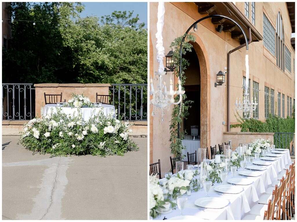 al fresco reception at The Club at Corazon 