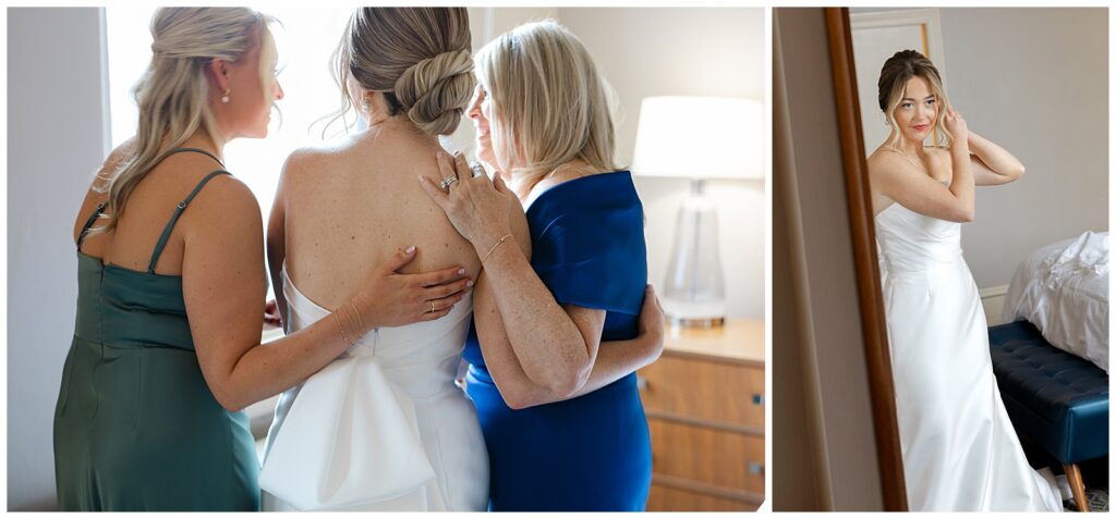Bride at her wedding at the Westin in Columbus Ohio