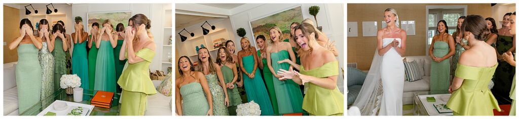 Candid getting-ready moment at a Winnetka wedding
