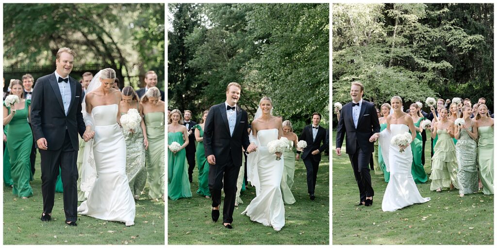 Chicago North Shore wedding bridal party portrait