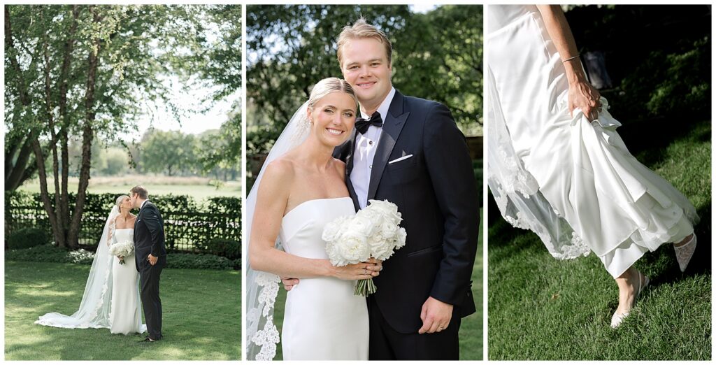 Chicago North Shore wedding bridal party portraits