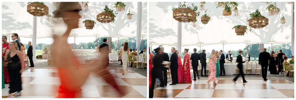 Exmoor Country Club wedding reception tent