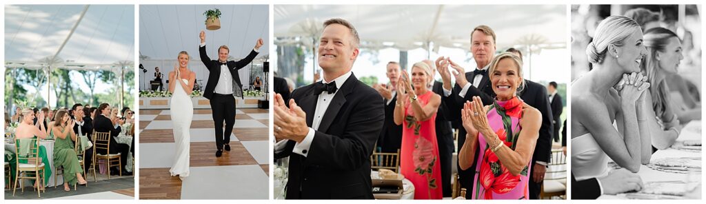 Wedding reception at a Winnetka, Illinois wedding