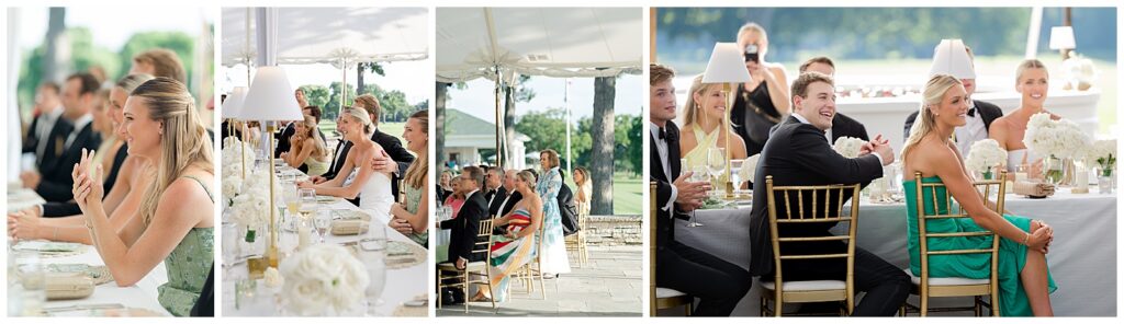 Chicago wedding photographer documenting a joyful summer wedding at Exmoor Country Club