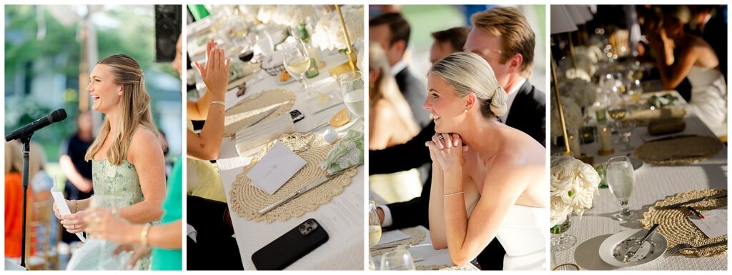 Joyful wedding reception celebration in Winnetka, Illinois