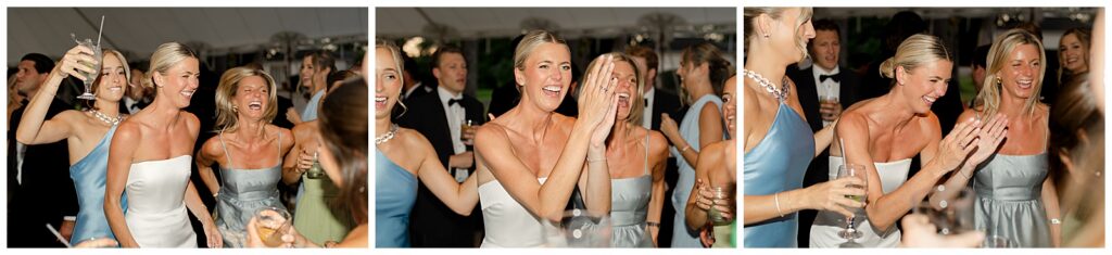 Packed wedding dance floor at a Chicago North Shore reception